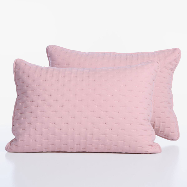 Ζεύγος Μαξιλαροθήκες Καπιτονέ (52x72) Nef-Nef Homeware Adelle Rose
