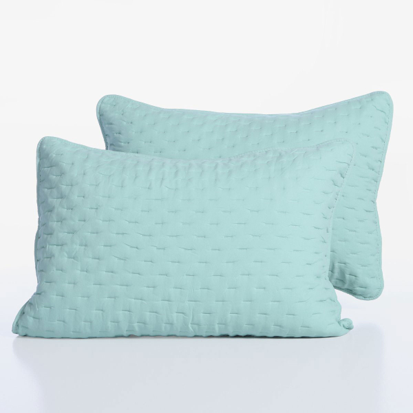 Ζεύγος Μαξιλαροθήκες Καπιτονέ (52x72) Nef-Nef Homeware Adelle Green