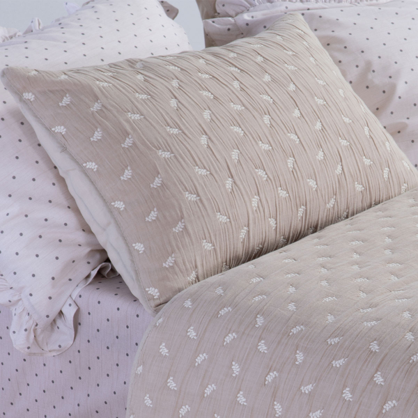 Ζεύγος Μαξιλαροθήκες Καπιτονέ (52x72) Nef-Nef Homeware Surreal Beige