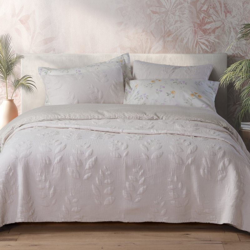 Κουβερλί Υπέρδιπλο (230x240) Nef-Nef Premium Emily Ecru