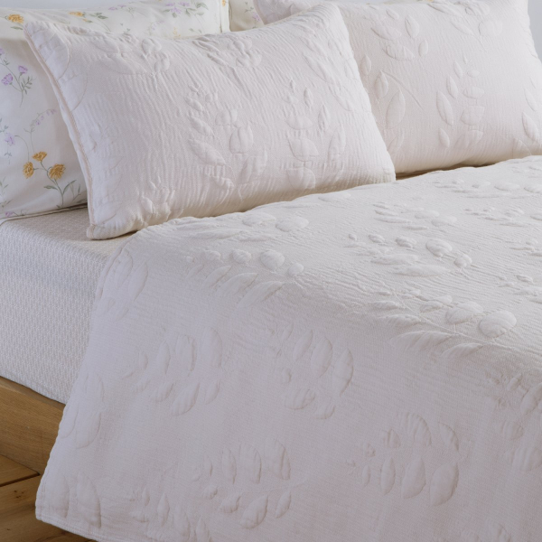 Κουβερλί Υπέρδιπλο (230x240) Nef-Nef Premium Emily Ecru