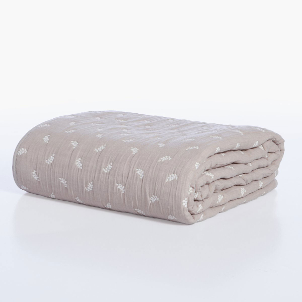 Κουβερλί Υπέρδιπλο (230x240) 2 Όψεων Nef-Nef Homeware Surreal Beige