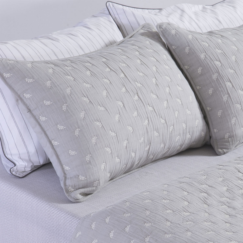 Ζεύγος Μαξιλαροθήκες Καπιτονέ (52x72) Nef-Nef Homeware Surreal Grey