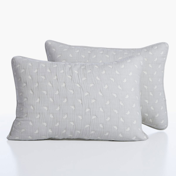 Ζεύγος Μαξιλαροθήκες Καπιτονέ (52x72) Nef-Nef Homeware Surreal Grey