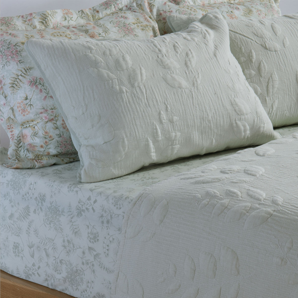 Ζεύγος Μαξιλαροθήκες Καπιτονέ (52x72) Nef-Nef Homeware Premium Emily Mint