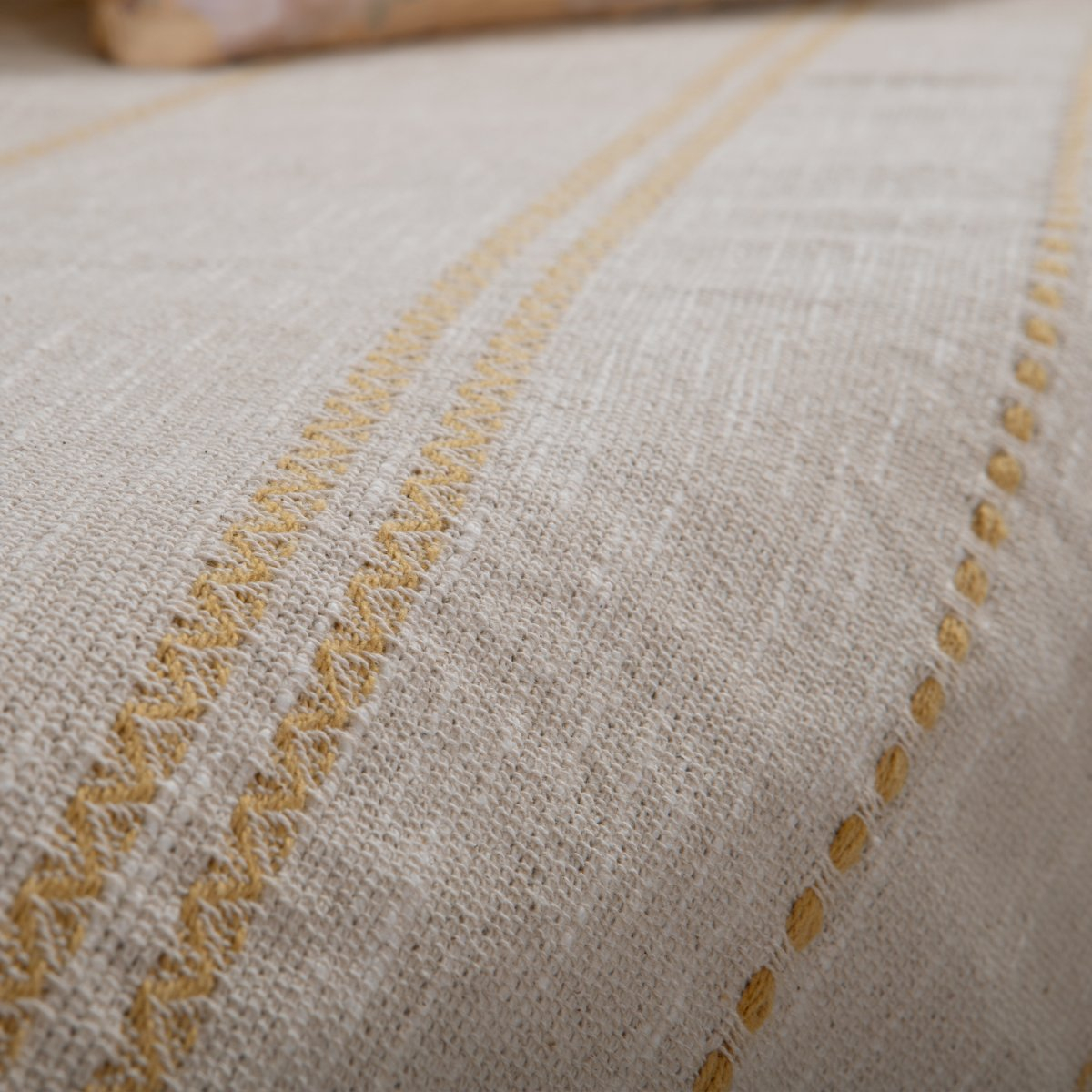 Ριχτάρι Καναπέ Τριθέσιου (180X300) Nef-Nef Homeware Bleeze Natural - Yellow Home Λευκά Είδη Σαλονιού Ριχτάρια Spitishop