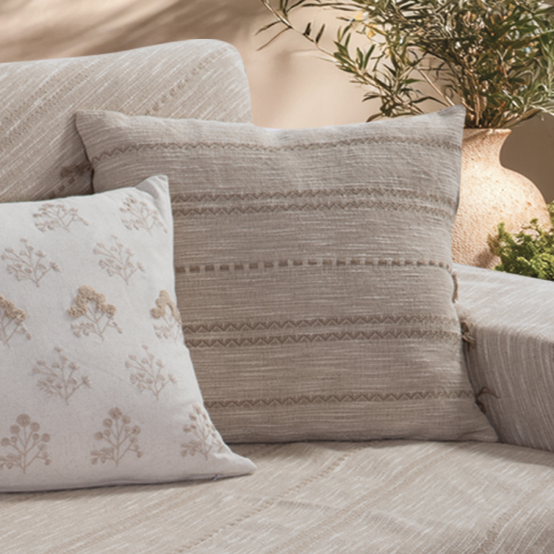 Διακοσμητικό Μαξιλάρι (45x45) Nef-Nef Homeware Bleeze Beige