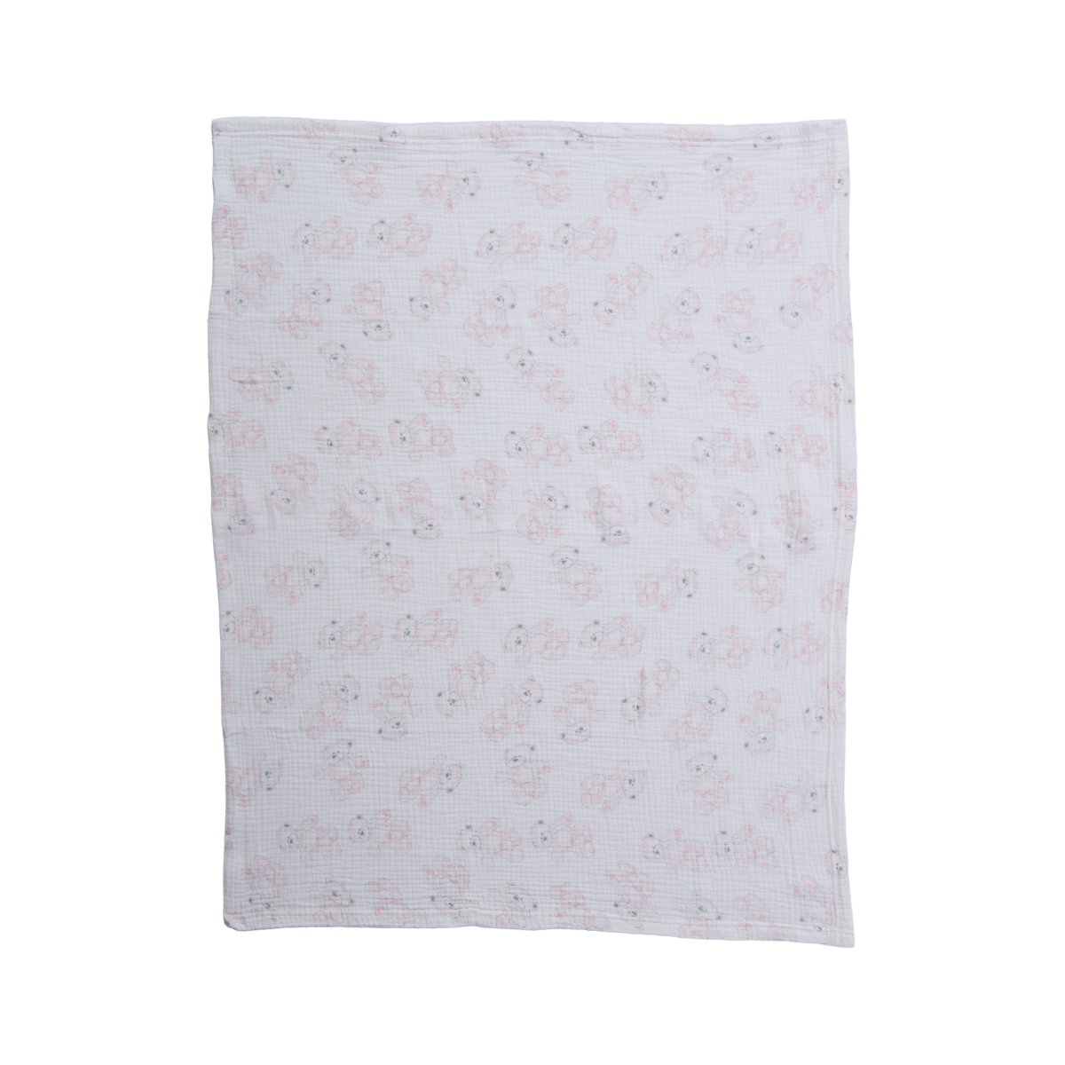 Κουβέρτα Πικέ Αγκαλιάς (75X100) + Λούτρινο Nef-Nef Homeware Teddy Pink Home Βρεφικά Προίκα Μωρού Κουβέρτες Βρεφικές Καλοκαιρινές Spitishop