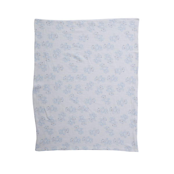 Κουβέρτα Πικέ Αγκαλιάς (75x100) + Λούτρινο Nef-Nef Homeware Teddy L.Blue