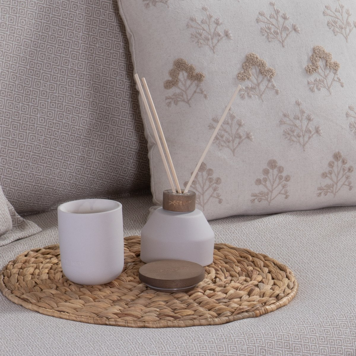 Κερί Αρωματικό 200Ml Nef-Nef Homeware Cotton Flower Home Διακόσμηση Αρωματικά Χώρου - Diffuser Spitishop
