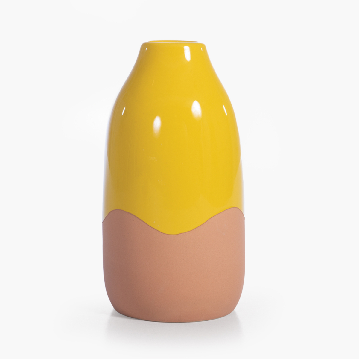 Διακοσμητικό Βάζο (Φ11X21 5) Nef-Nef Homeware Menza Yellow Home Διακόσμηση Διακοσμητικά Βάζα & Μπουκάλια Spitishop