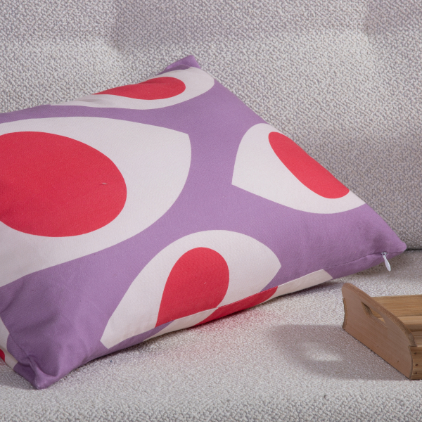 Διακοσμητική Μαξιλαροθήκη (55x35) Nef-Nef Homeware High Option Purple