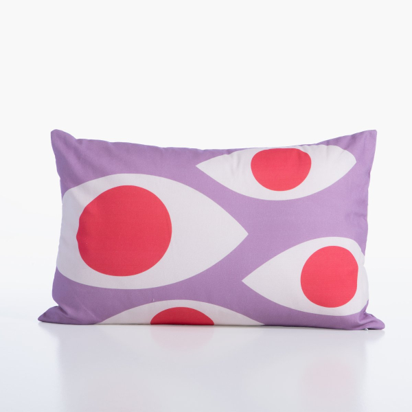 Διακοσμητική Μαξιλαροθήκη (55x35) Nef-Nef Homeware High Option Purple