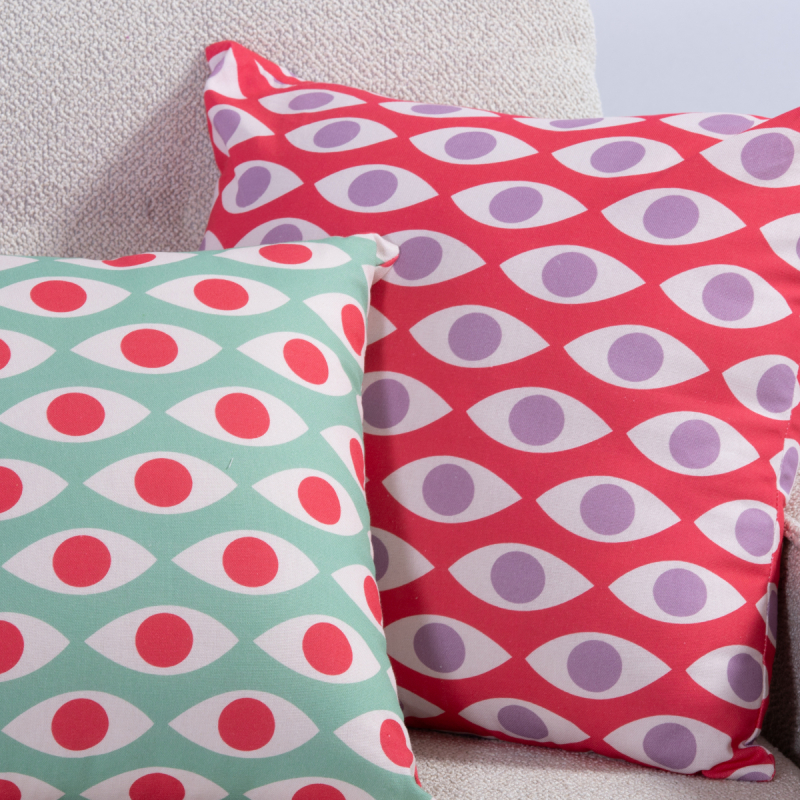 Διακοσμητική Μαξιλαροθήκη (40x40) Nef-Nef Homeware Option Fuchsia