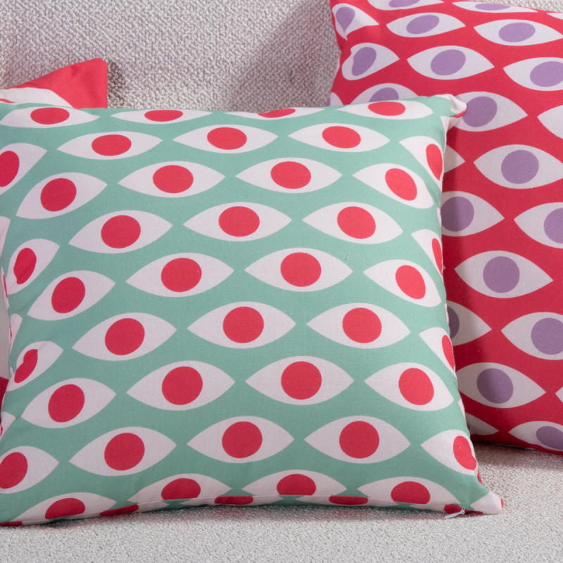 Διακοσμητική Μαξιλαροθήκη (40x40) Nef-Nef Homeware Option Aqua