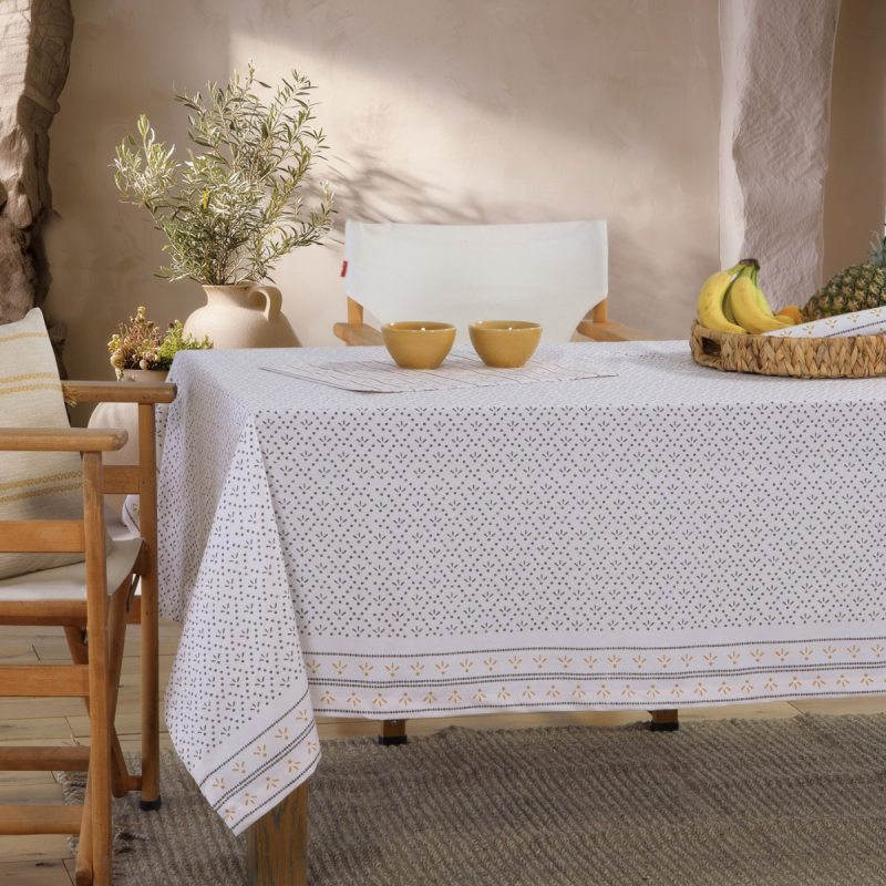 Τραπεζομάντηλο (140x240) Nef-Nef Homeware Ishmar Ecru - Black