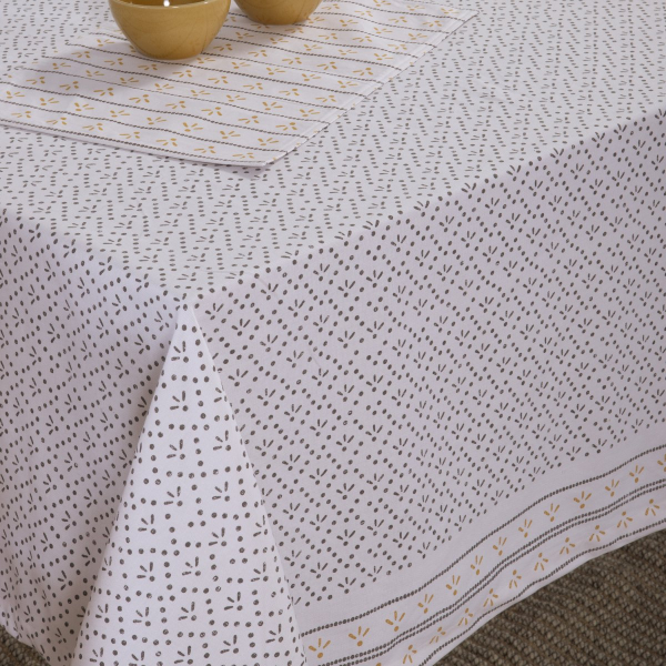 Τραπεζομάντηλο (140x240) Nef-Nef Homeware Ishmar Ecru - Black