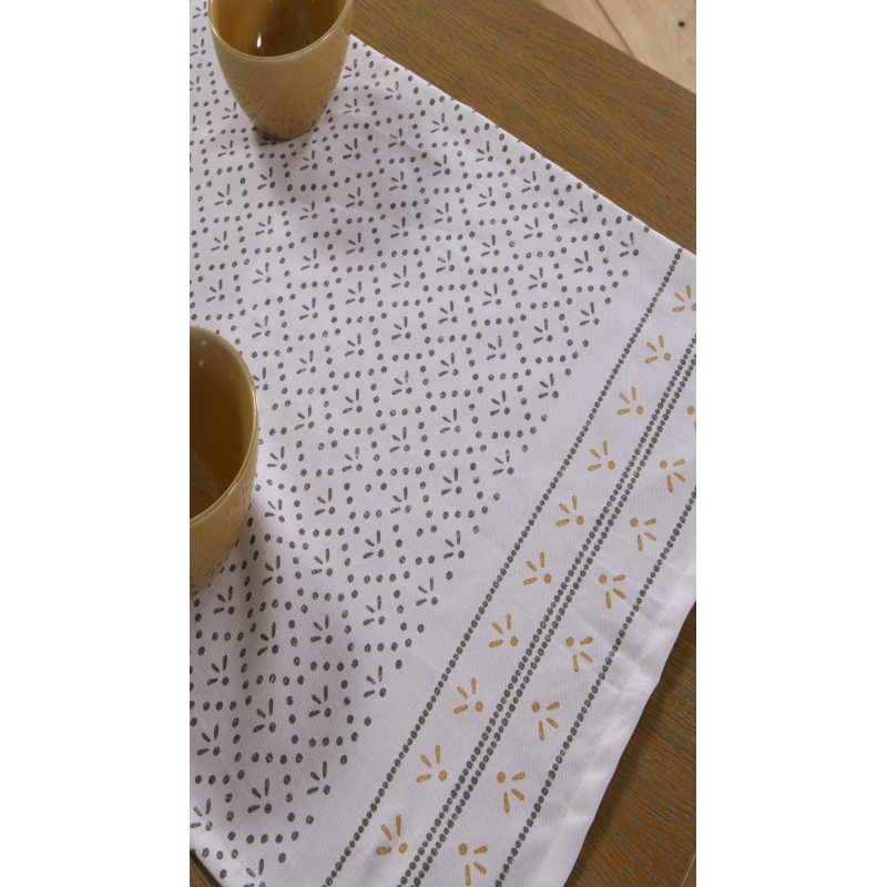 Τραβέρσα (45x140) Nef-Nef Homeware Ishmar Ecru - Black