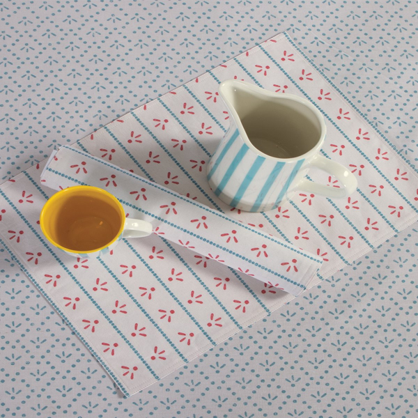 Σουπλά 2 Όψεων (33x48) Nef-Nef Homeware Ishmar Ecru - Aqua