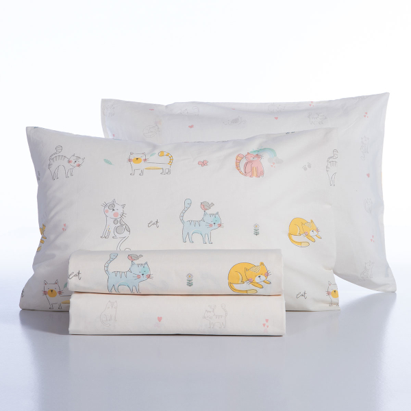 Σεντόνια Μονά (Σετ) Nef-Nef Homeware Cat Life