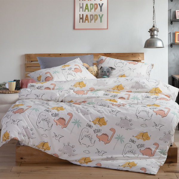 Σεντόνια Μονά (Σετ) Nef-Nef Homeware Dinosaur Art