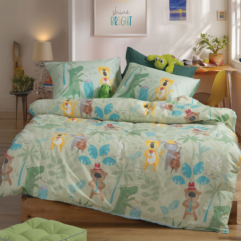 Σεντόνια Μονά (Σετ) Nef-Nef Homeware Jungle Music