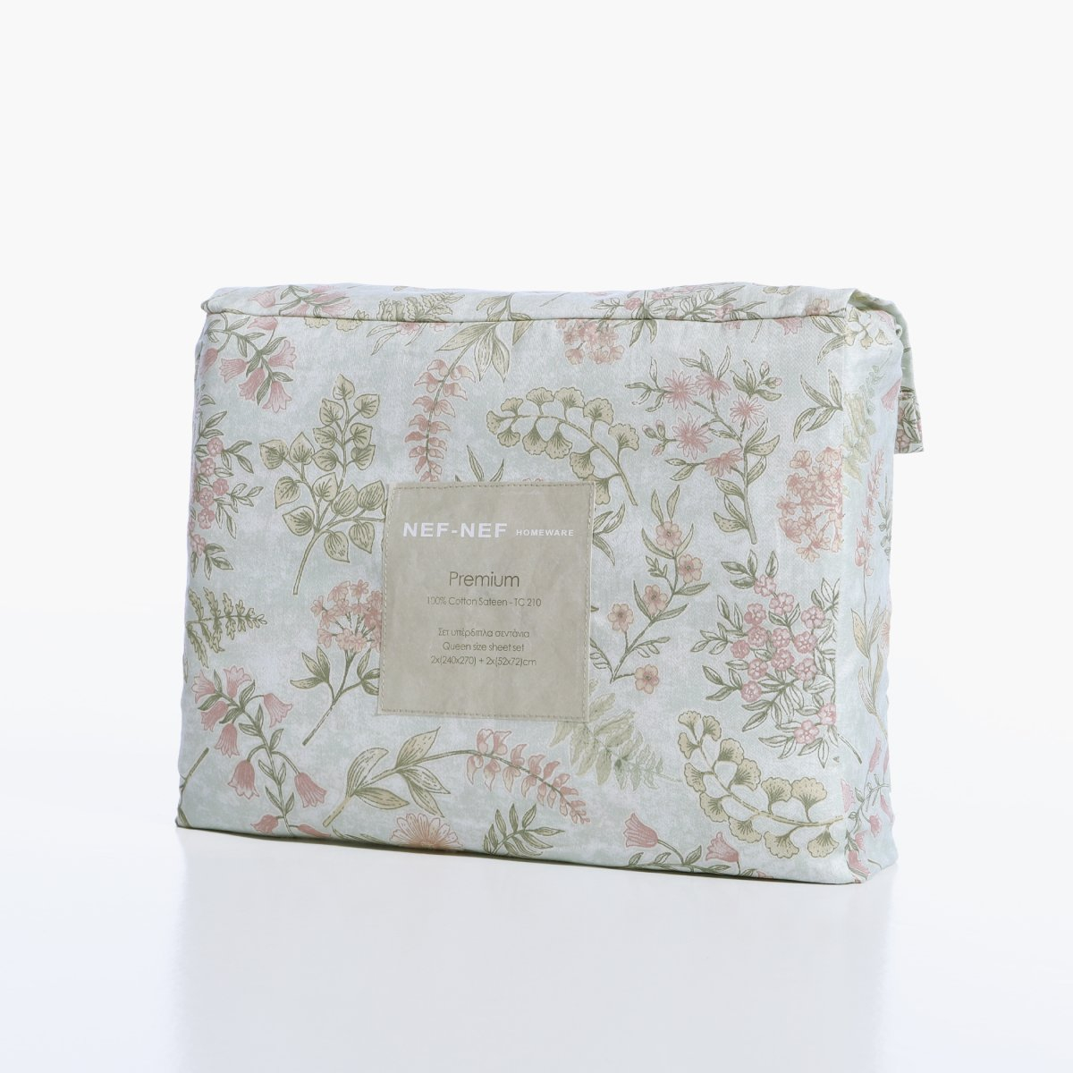 Σεντόνια Υπέρδιπλα (Σετ) Nef-Nef Homeware Premium Blessing Mint Home Λευκά Είδη Κρεβατοκάμαρας Spitishop