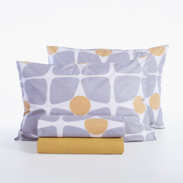 Σεντόνια Υπέρδιπλα (Σετ) Nef-Nef Homeware Casual Coreo Yellow