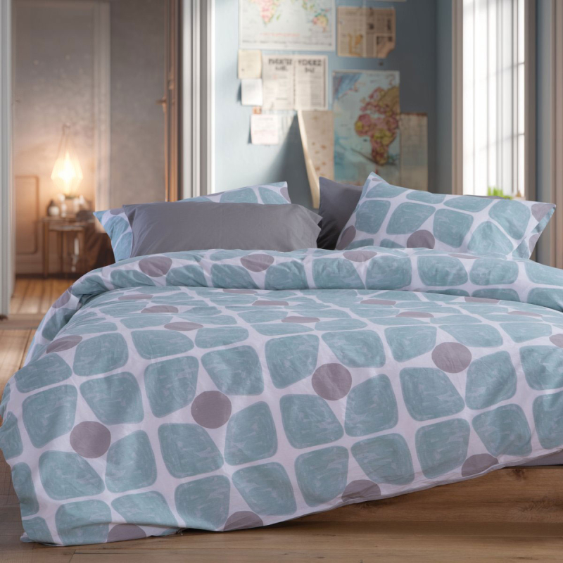 Σεντόνια Υπέρδιπλα (Σετ) Nef-Nef Homeware Casual Coreo Aqua
