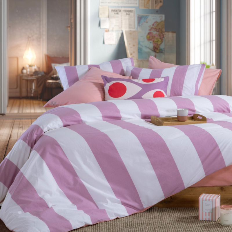 Σεντόνια Μονά (Σετ) Nef-Nef Homeware Casual Vertia Mauve
