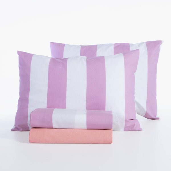Σεντόνια Διπλά (Σετ) Nef-Nef Homeware Casual Vertia Mauve