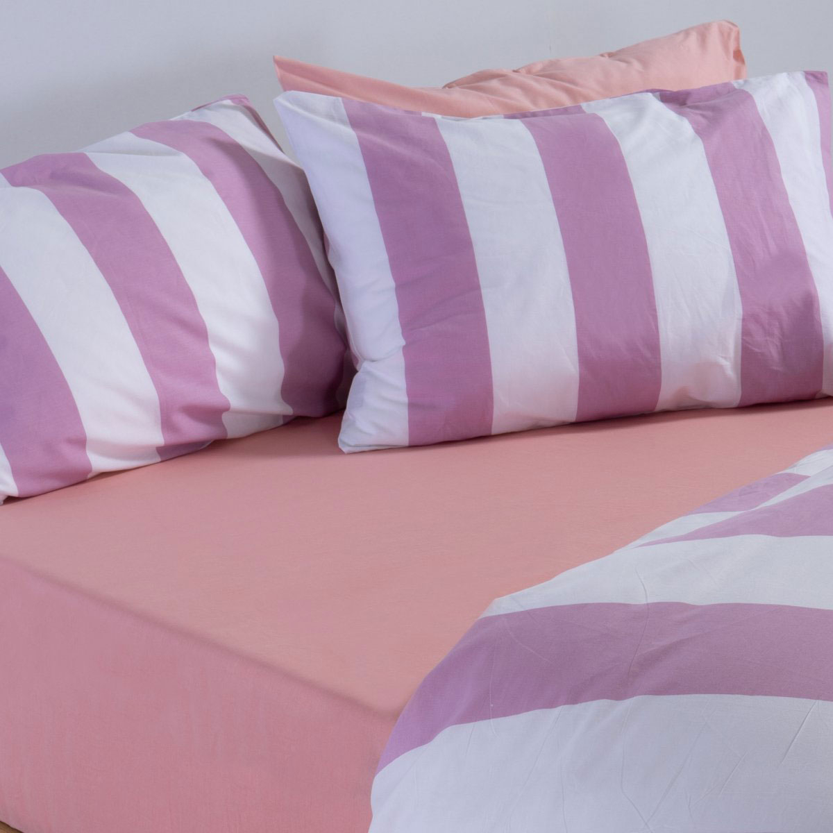 Σεντόνια King Size (Σετ) Nef-Nef Homeware Casual Vertia Mauve Home Λευκά Είδη Κρεβατοκάμαρας Spitishop