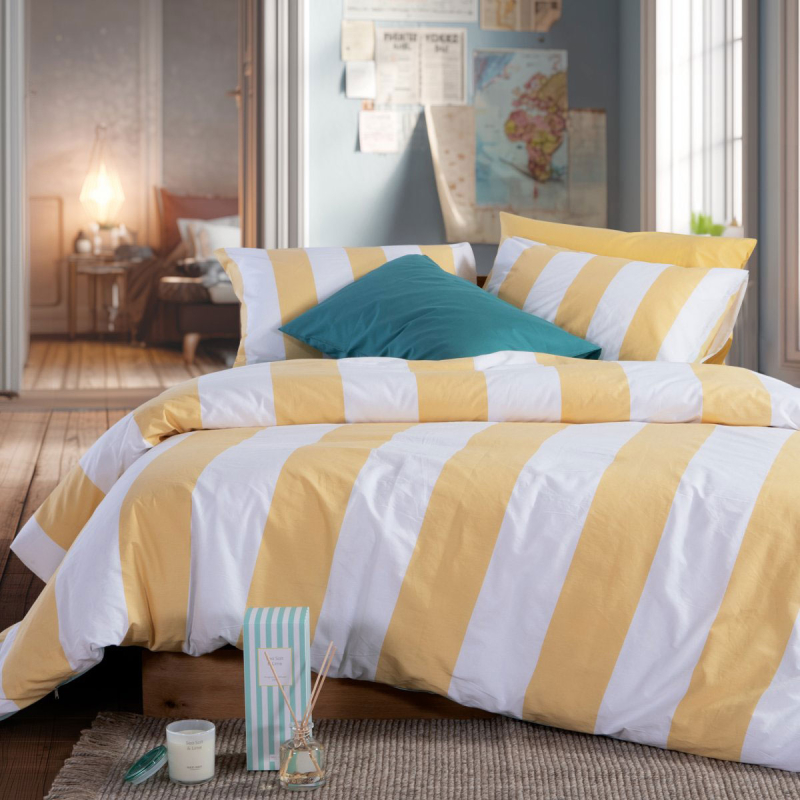 Σεντόνια King Size (Σετ) Nef-Nef Homeware Casual Vertia Yellow