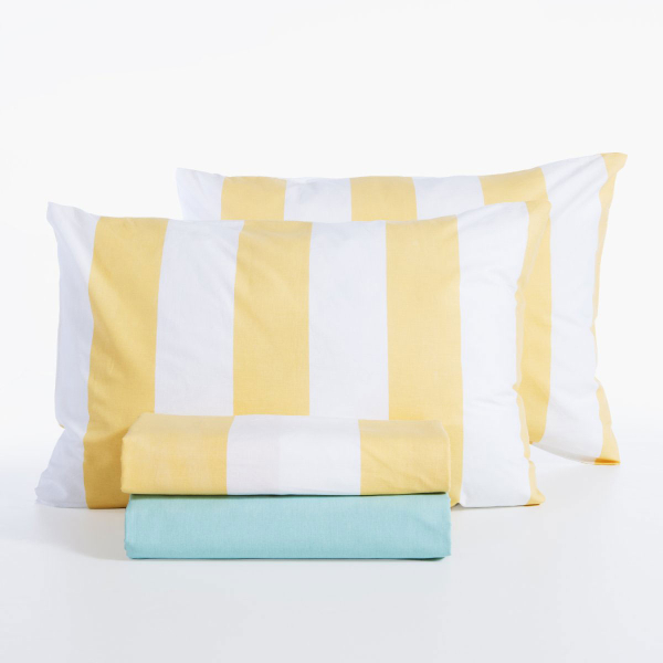 Σεντόνια King Size (Σετ) Nef-Nef Homeware Casual Vertia Yellow
