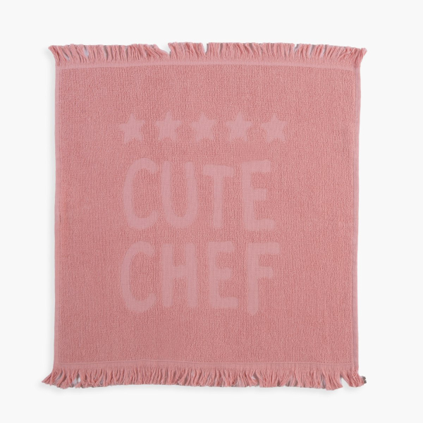 Πετσέτα Κουζίνας Φροτέ (50x50) Nef-Nef Homeware Cute Chef Pink