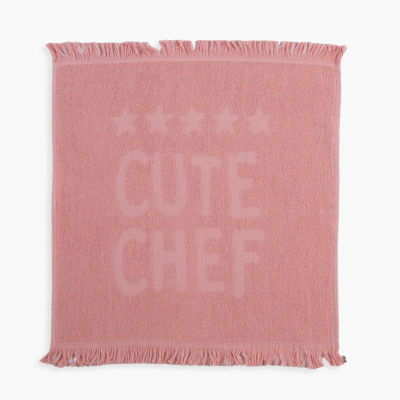 Πετσέτα Κουζίνας Φροτέ (50x50) Nef-Nef Homeware Cute Chef Pink