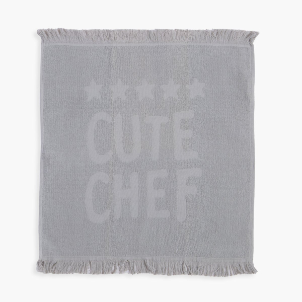 Πετσέτα Κουζίνας Φροτέ (50x50) Nef-Nef Homeware Cute Chef L.Grey