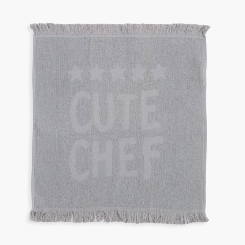 Πετσέτα Κουζίνας Φροτέ (50x50) Nef-Nef Homeware Cute Chef L.Grey