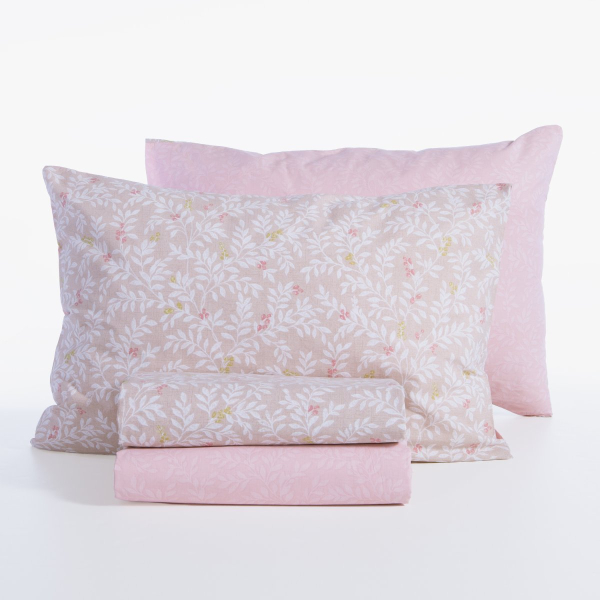 Σεντόνια Διπλά (Σετ) Nef-Nef Homeware Smart Cylia Beige