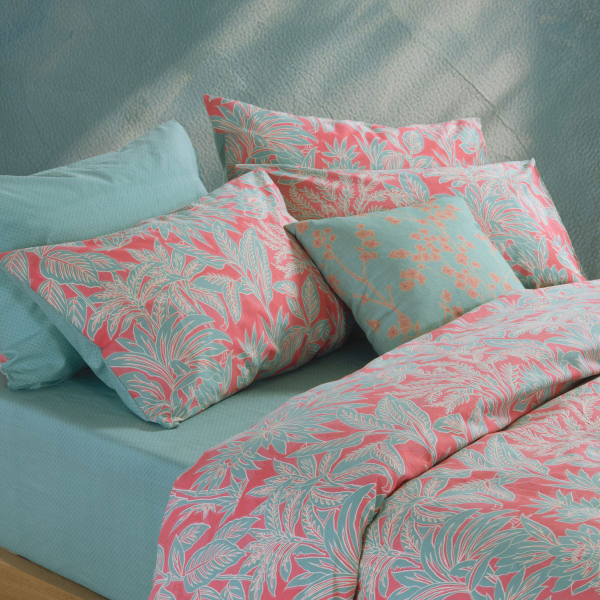 Σεντόνια Διπλά (Σετ) Nef-Nef Homeware Smart Charisma Green - Coral