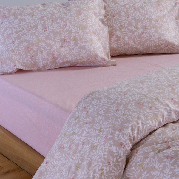 Σεντόνια Υπέρδιπλα (Σετ) Nef-Nef Homeware Smart Cylia Beige