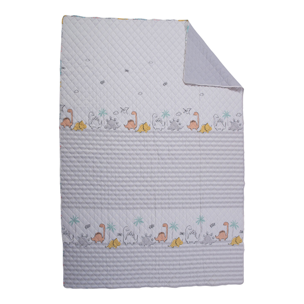 Κουβερλί Ημίδιπλο (180x240) 2 Όψεων Nef-Nef Homeware Dinosaur Art