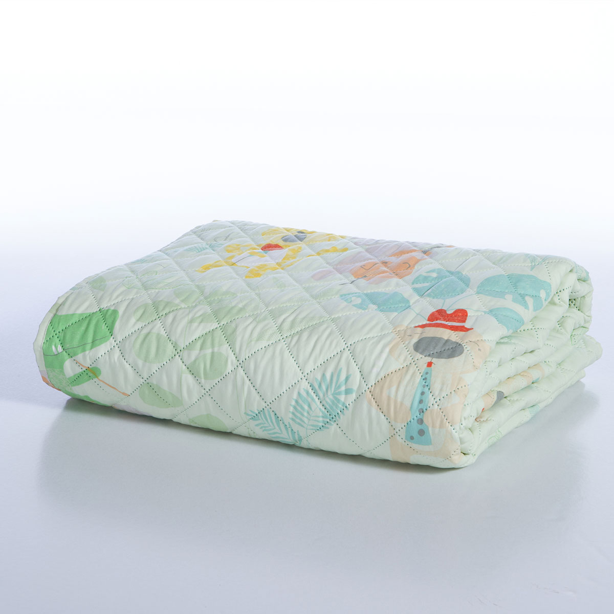 Κουβερλί Ημίδιπλο (180X240) 2 Όψεων Nef-Nef Homeware Jungle Music Home Παιδικά Λευκά Είδη Spitishop