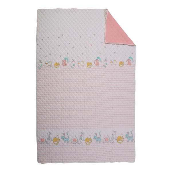 Κουβερλί Ημίδιπλο (180x240) 2 Όψεων Nef-Nef Homeware Cat Life