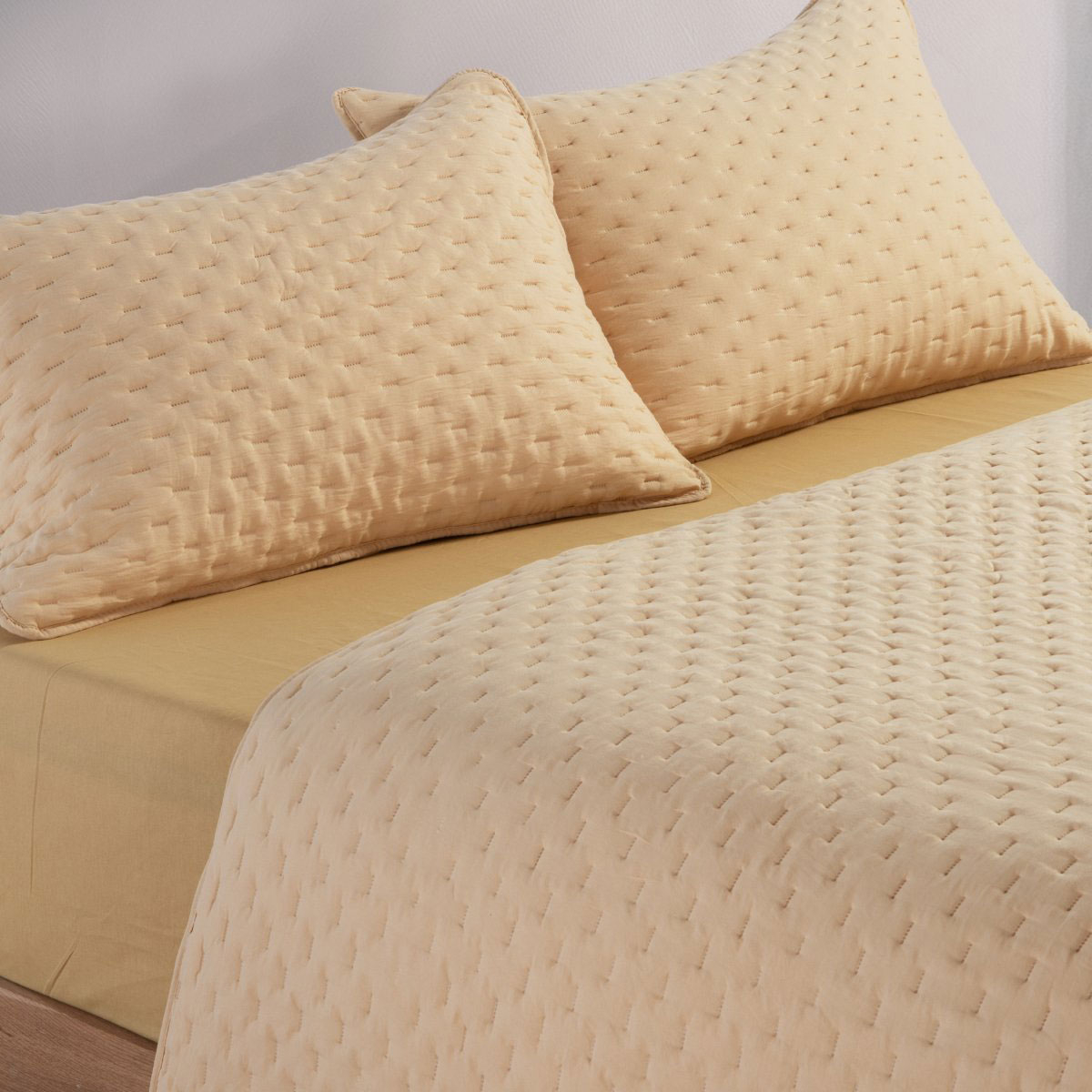 Κουβερλί Ημίδιπλο (180X240) Nef-Nef Homeware Adelle Butter Yellow Home Λευκά Είδη Κρεβατοκάμαρας Ημίδιπλα Διπλά Spitishop