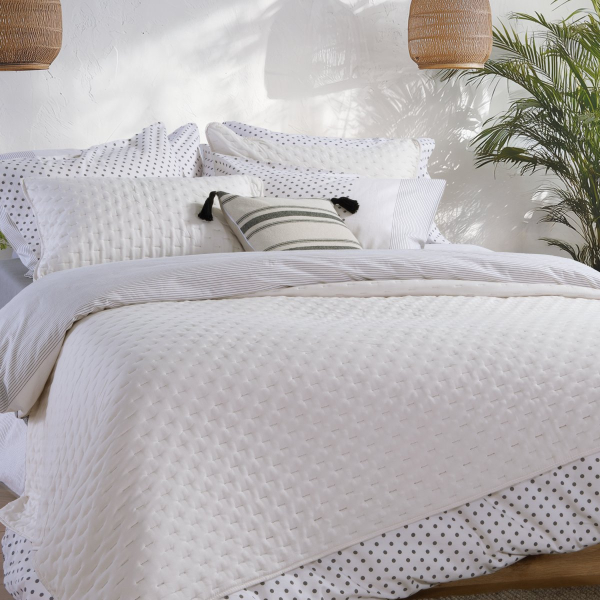 Κουβερλί Υπέρδιπλο (230x240) Nef-Nef Homeware Adelle Ecru