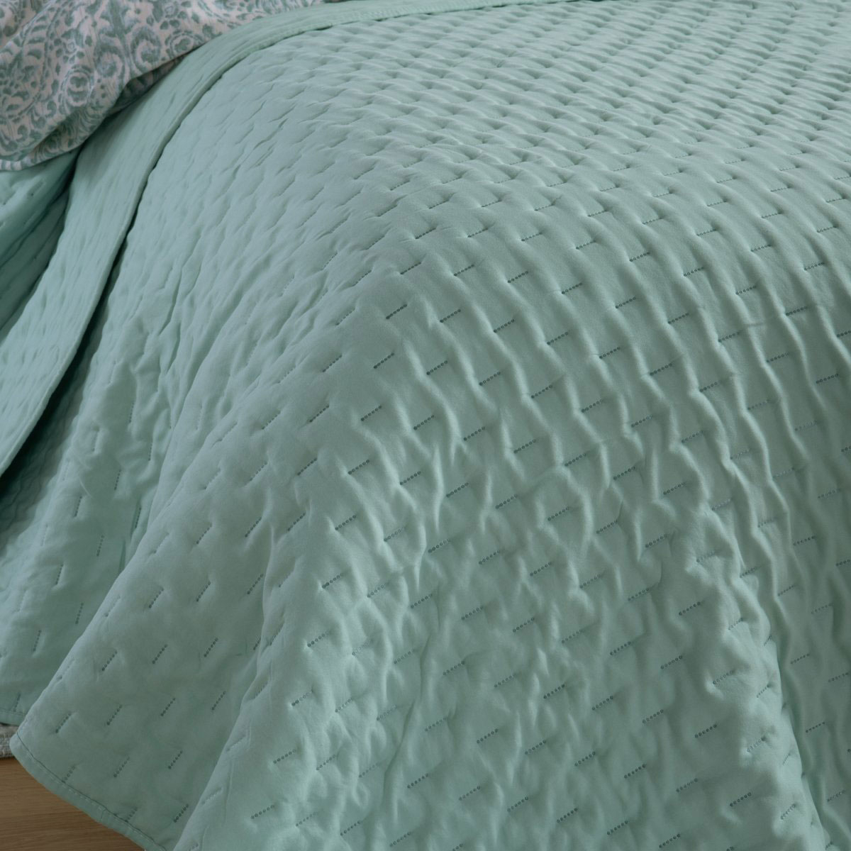 Κουβερλί Υπέρδιπλο (230X240) Nef-Nef Homeware Adelle Green Home Λευκά Είδη Κρεβατοκάμαρας Υπέρδιπλα Spitishop