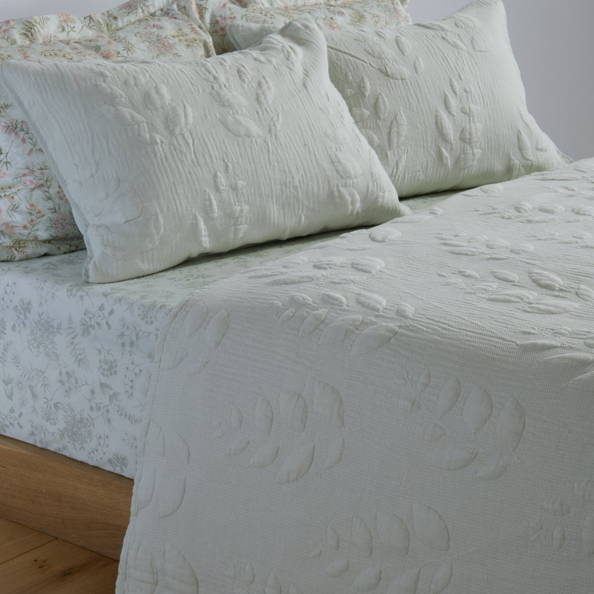 Κουβερλί Υπέρδιπλο (230X240) Nef-Nef Premium Emily Mint Home Λευκά Είδη Κρεβατοκάμαρας Υπέρδιπλα Spitishop
