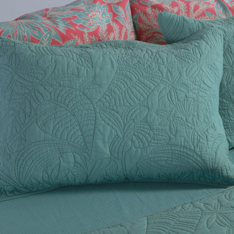 Ζεύγος Μαξιλαροθήκες Καπιτονέ (52x72) Nef-Nef Homeware Smart Charisma Green