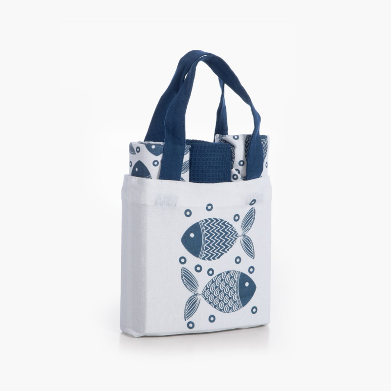 Ποτηρόπανα (Σετ 3τμχ) Nef-Nef Homeware Blue Spars